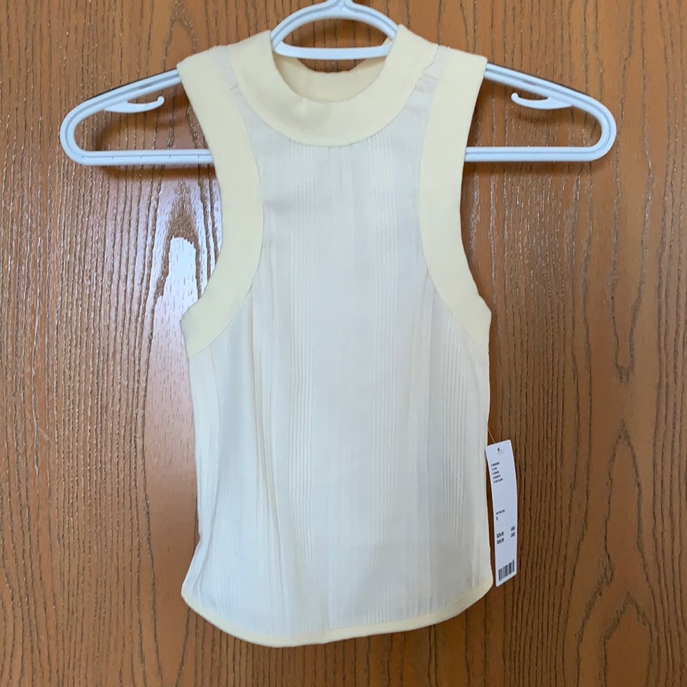 UO Cream Racerback Tank Top